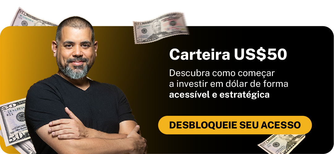 Carteira $50,00 dólares